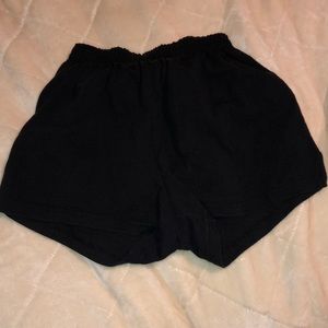 Black stretchy shorts